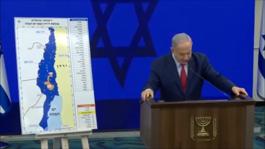 נתניהו ריבונות בקעת הירדן