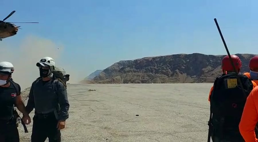 דוברות המשטרה חילוץ מטייל נחל חצצון (2)