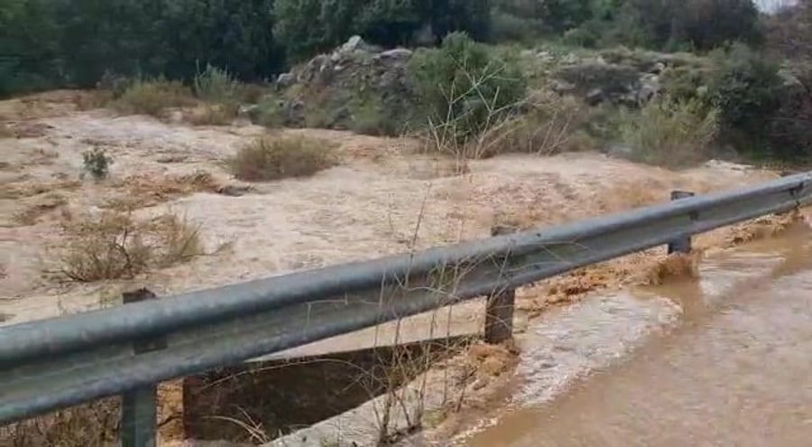 נחל סער מציף את הבניאס עופר שנער רשות הטבע והגנים
