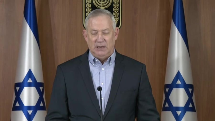 גנץ משפט נתניהו