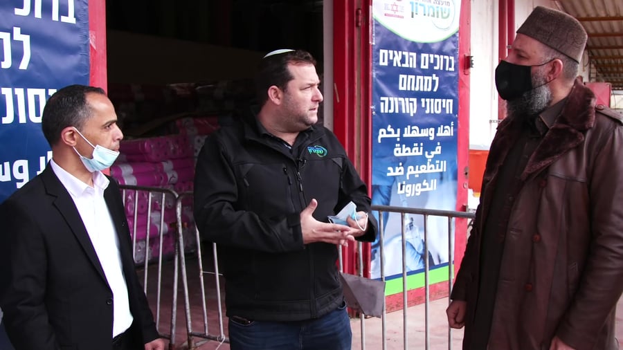 מתחם חיסונים פלסטינים בברקן