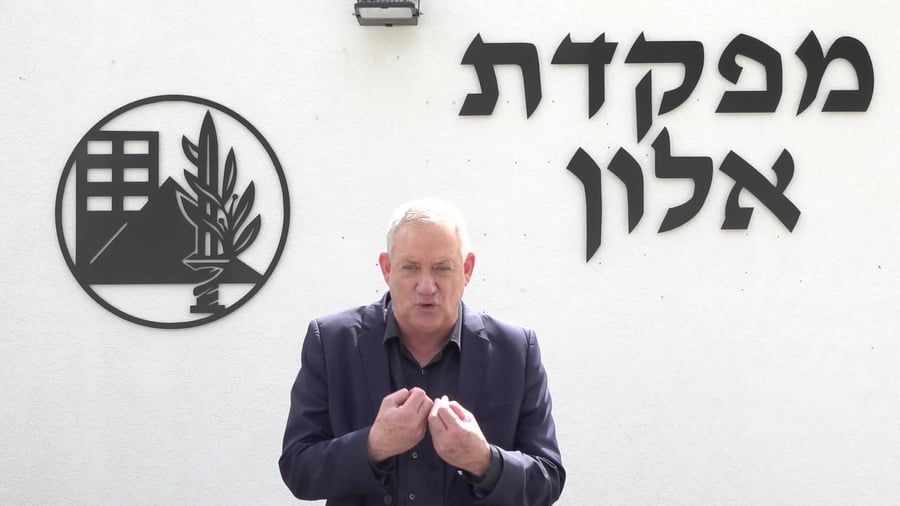 גנץ במפקדת אלון, קורונה