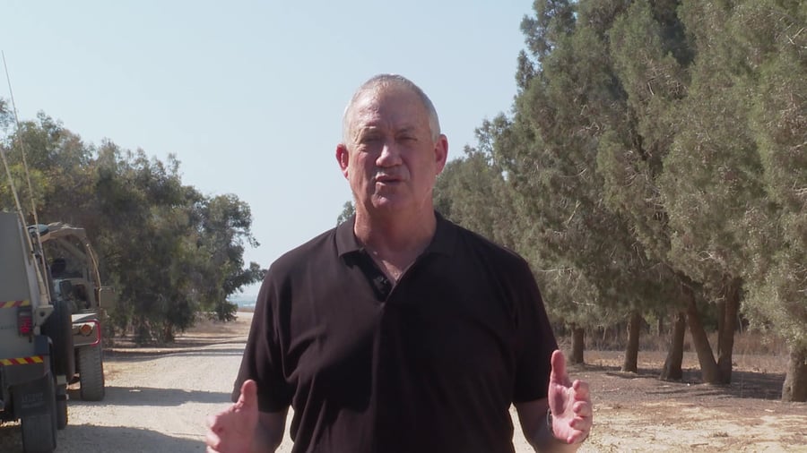גנץ מתיחות בעזה