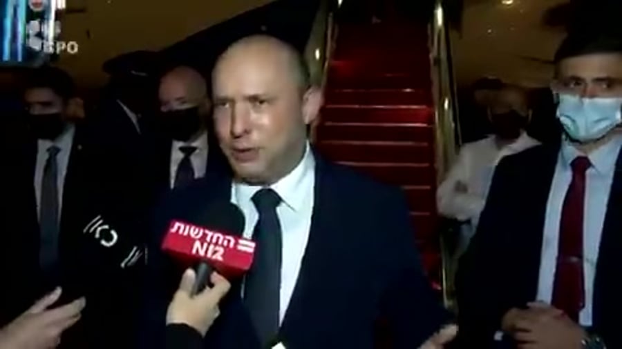 ראש הממשלה בנט ממריא הצהרה