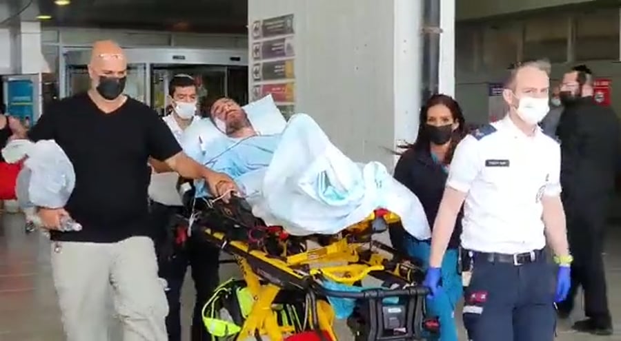 התאונה בגליל ראובן בן אלי יצא מבית החולים ללווית בני משפחתו – מורן, דקל, ליאם ואנאל – צילו
