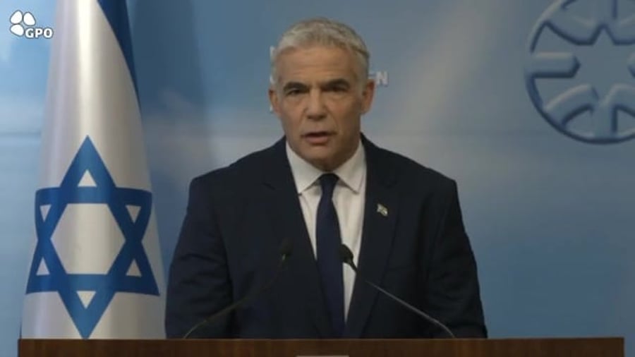 לפיד תדרוך מדיני רוסיה אוקראינה