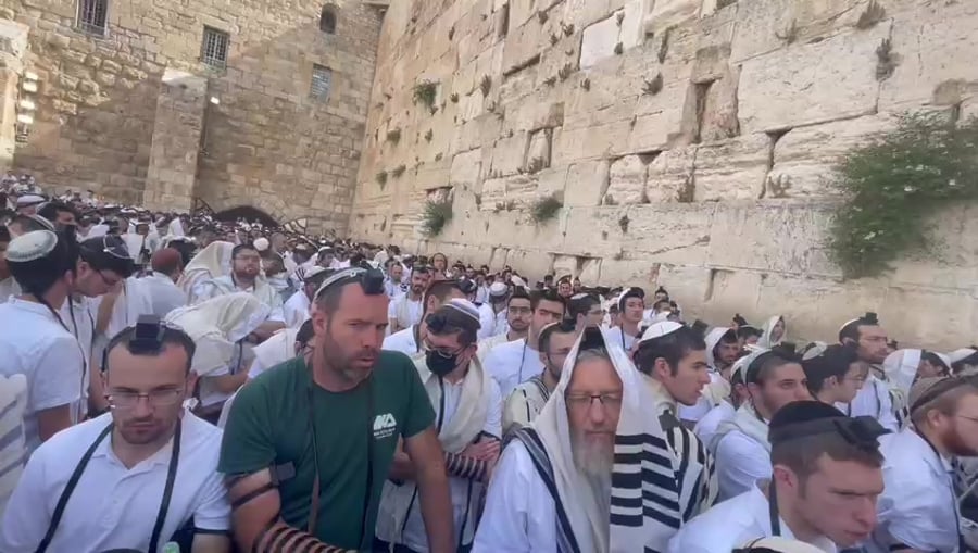הרב הראשי בתפילה בכותל