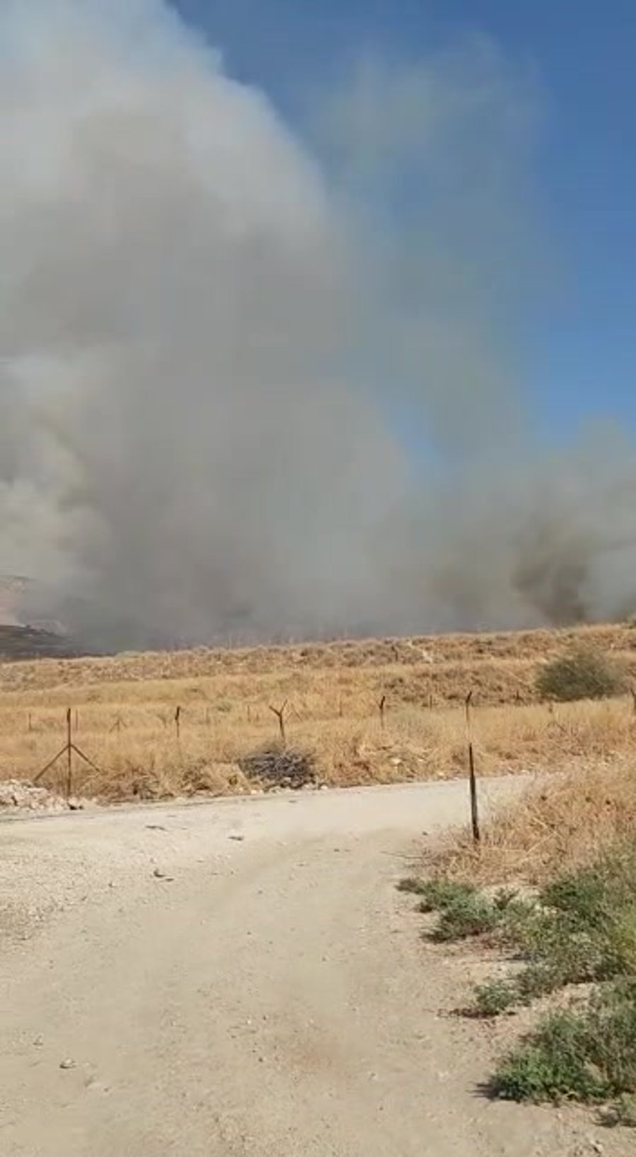 שריפה בגולן (צילום: דוברות כבאות והצלה)