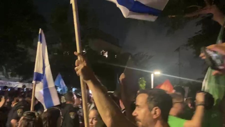 קריאות בן גביר הביתה דרום תל אביב צילום שלום עכשיו