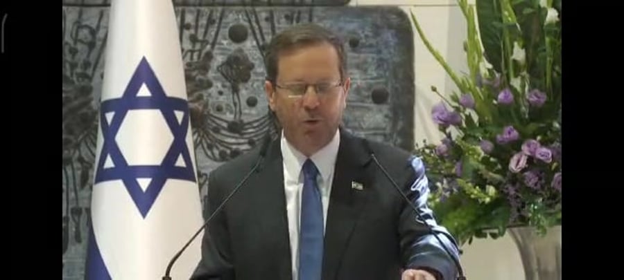 הרצוג בטקס רבין