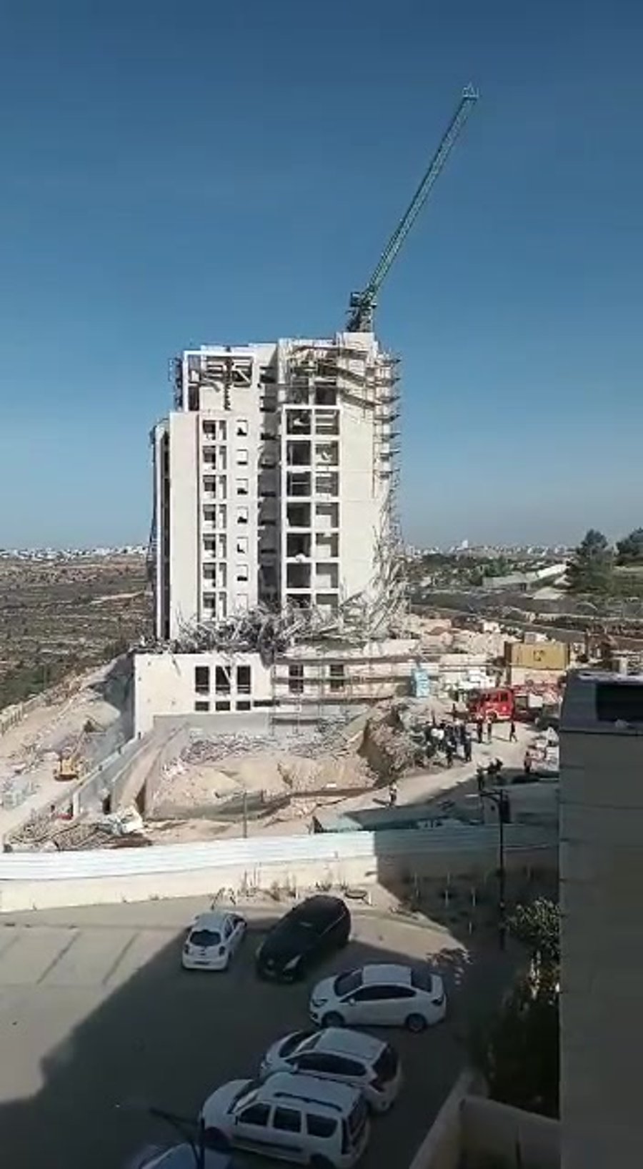 קריסת פיגומים גבעת זאב