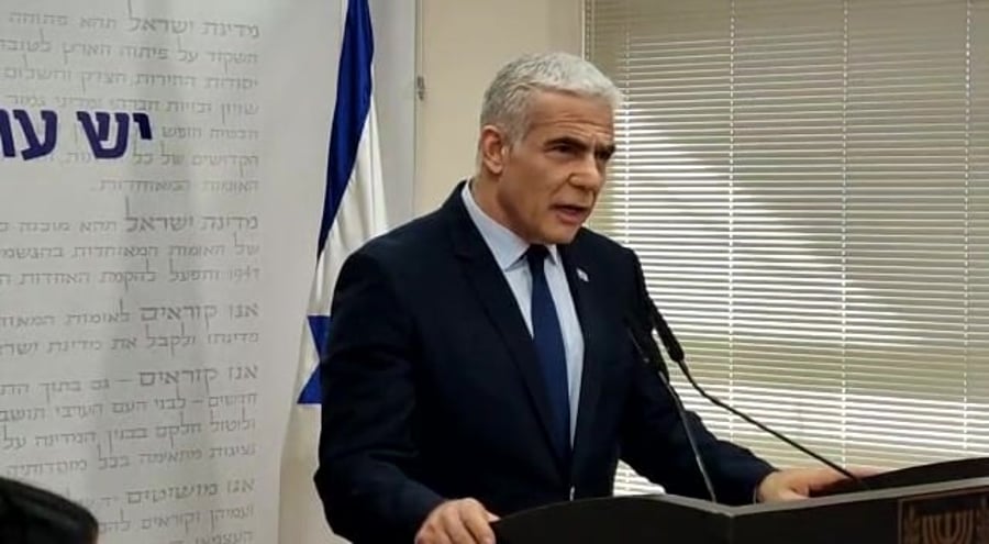 יאיר לפיד בנצי החלפת יור הכנסת יש עתיד