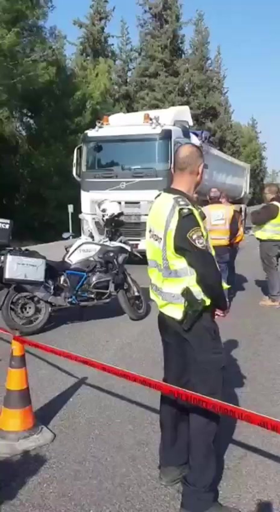 תאונת דרכים לטרון כביש 1 צילום משטרה