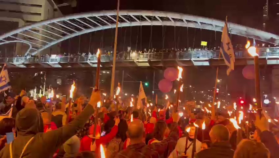 המחאה בתל אביב 21.01.2023