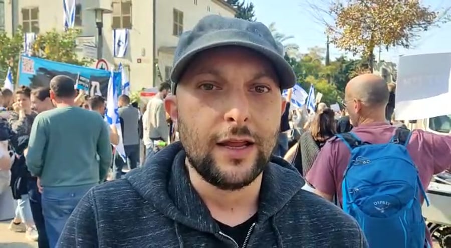 שי אנגלברג ממחאת ההיטקיסטים