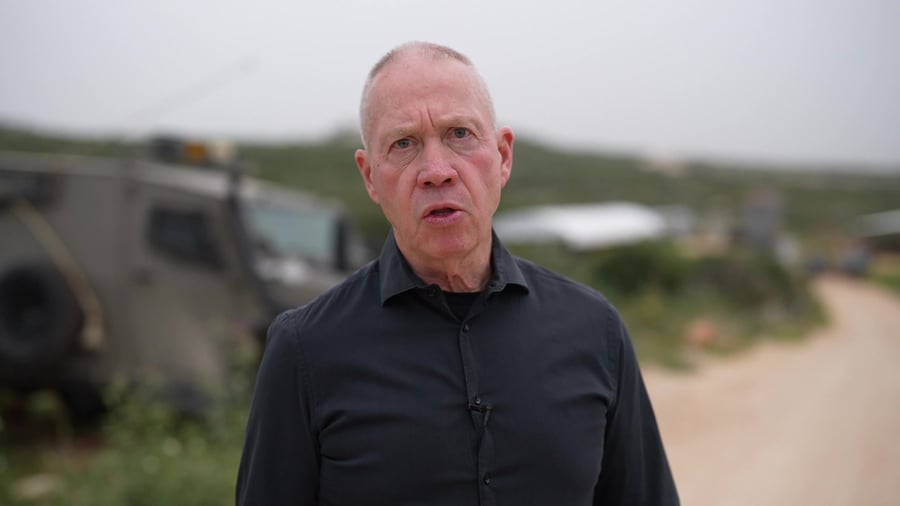 שר הביטחון יואב גלנט � 9-4-2023 � צילום- אלעד מלכה