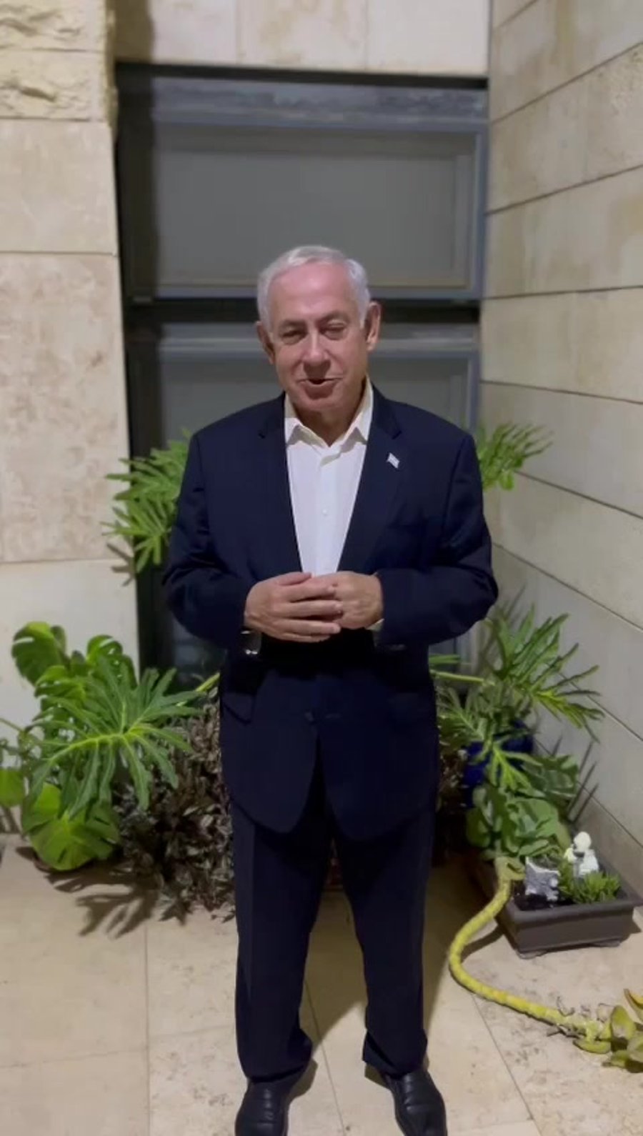 סרטון נתניהו לפני הניתוח