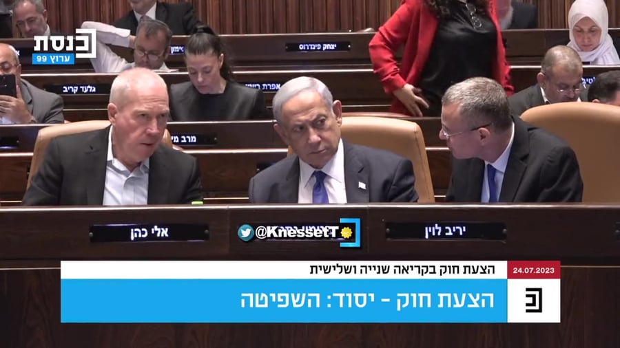 נתניהו גלנט לוין