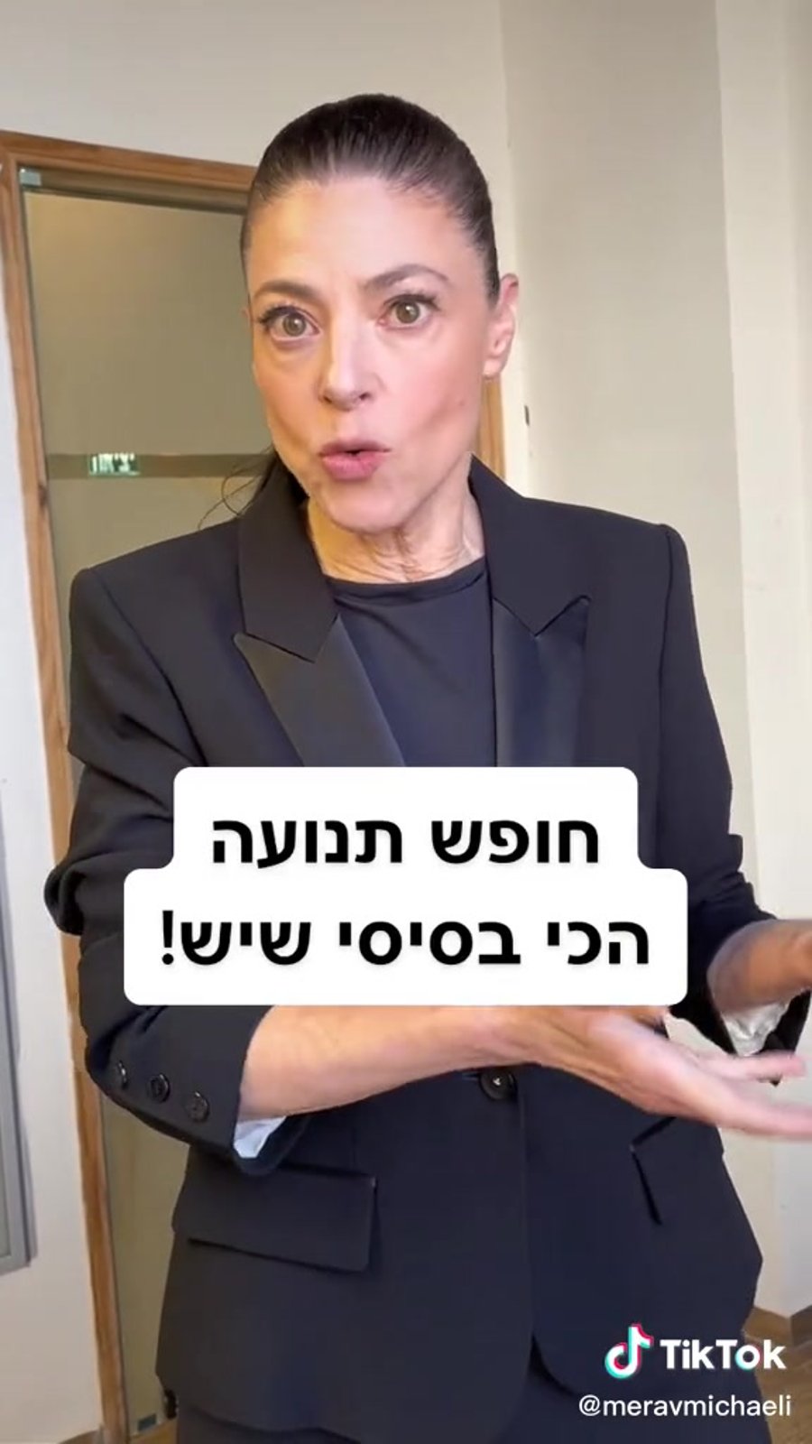 מתוך הטיקטוק של מרב מיכאלי