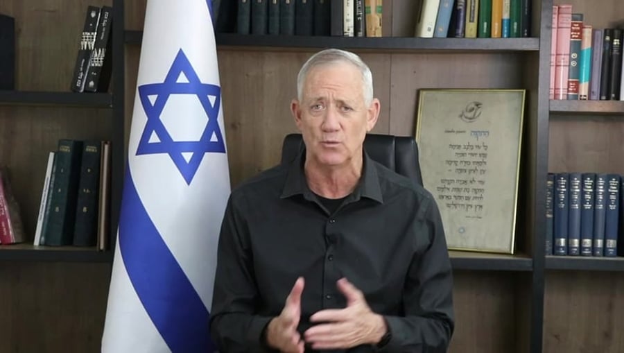 גנץ על נתניהו