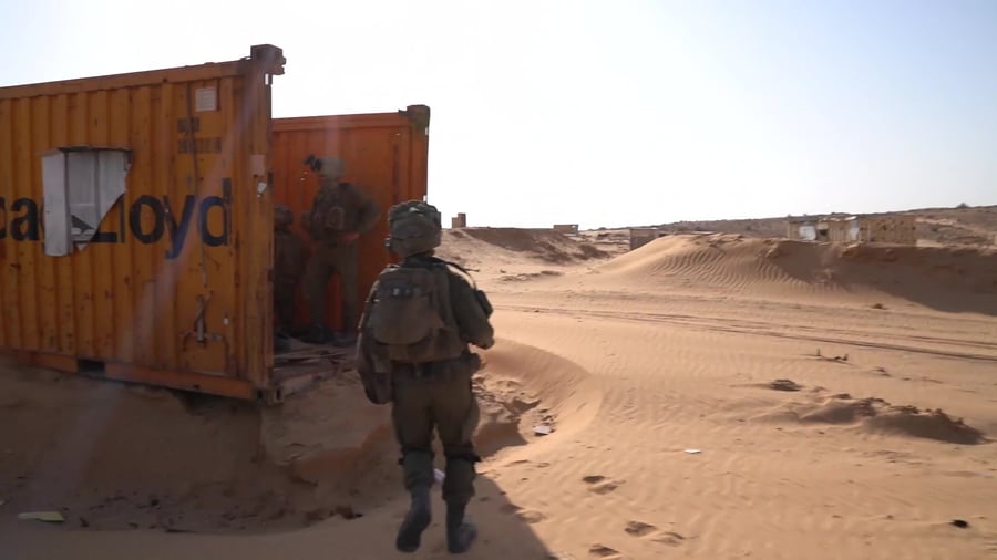 לוחמי גולני מתאמנים חרבות ברזל (1)