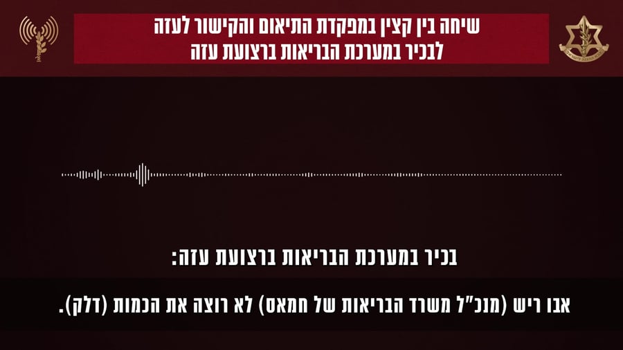 בכיר בבית החולים מספר על מניעת חמאס