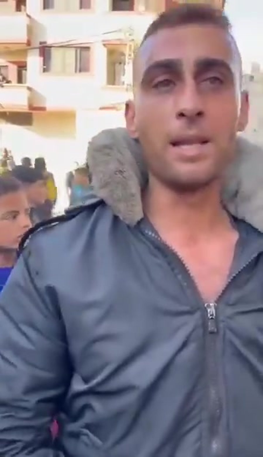 שריפת תחנת משטרה עזה
