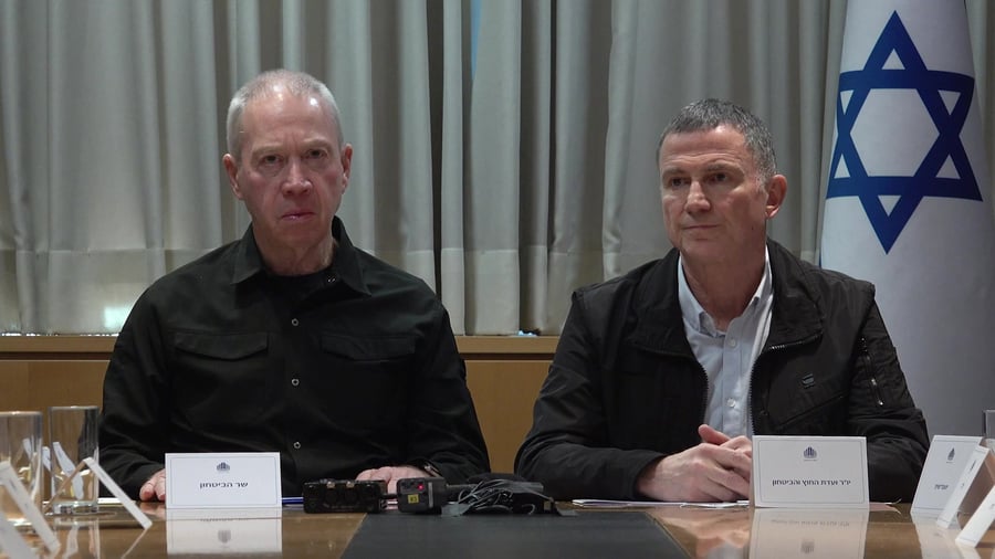 דברי היור ושר הביטחון � צילום אלעד מלכה