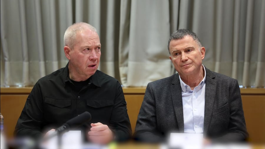 דברי שר הביטחון ויולי אדלשטיין בועדות חוץ וביטחון צילום- שירה קינן 30.1