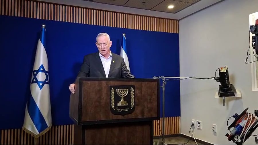 גנץ על סמוטריץ