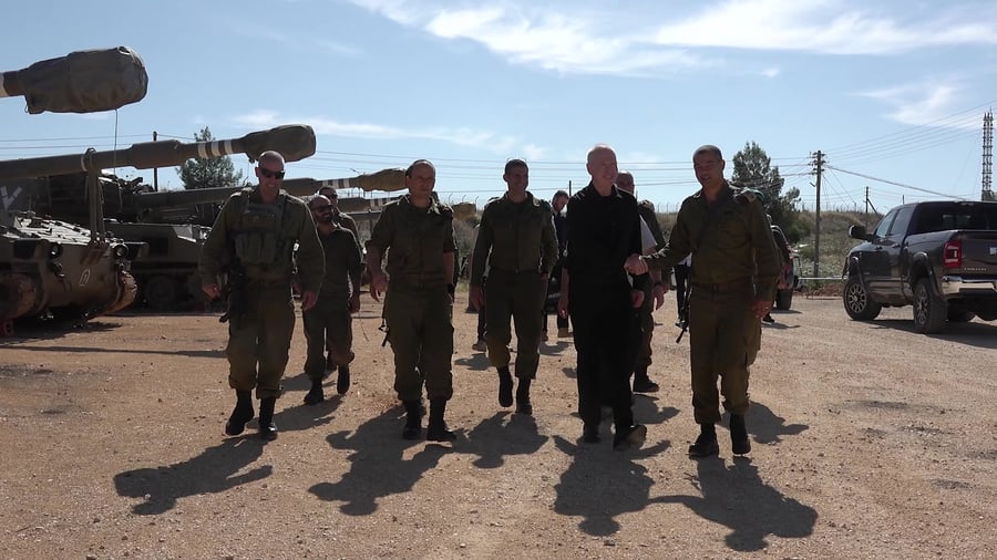 ויזואליה ביקור שר הביטחון באוגדה 91 8.5.2024 שירה קינן