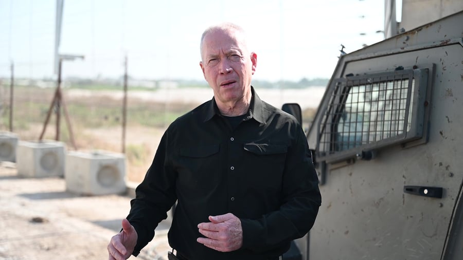 ביקור שר הביטחון בקו התפר 6.4.2024 שירה קינן ויזואליה