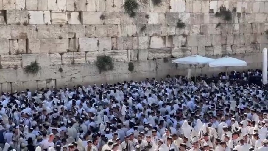 שחרית בכותל המערבי יום ירושלים (1)