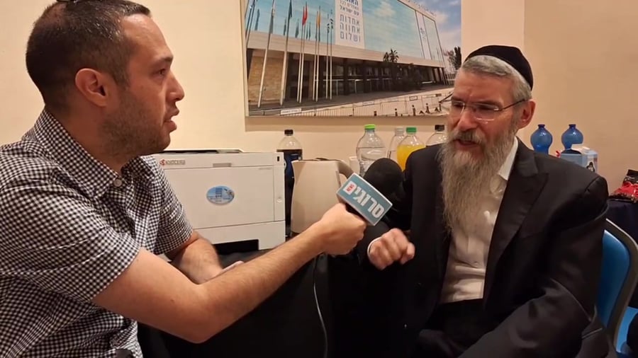 ראיון אברהם פריד לסרוגים הרבי מליובאוויטש