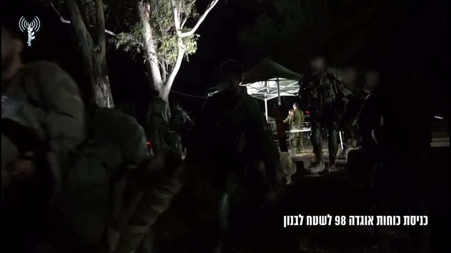 כניסת אוגדה 98 ללבנון