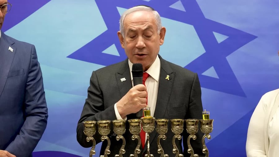 נתניהו הדלקת נרות