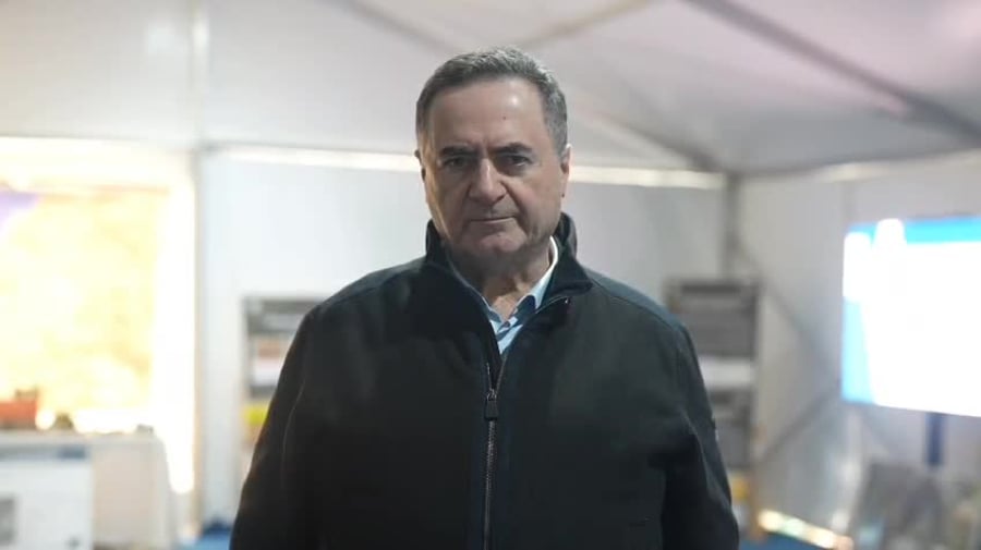 דברי שר הביטחון בתערוכת שלל לבנון 5.1.24 צילום אלעד מלכה