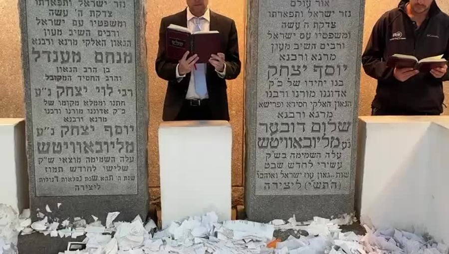 דגן בקבר הרבי