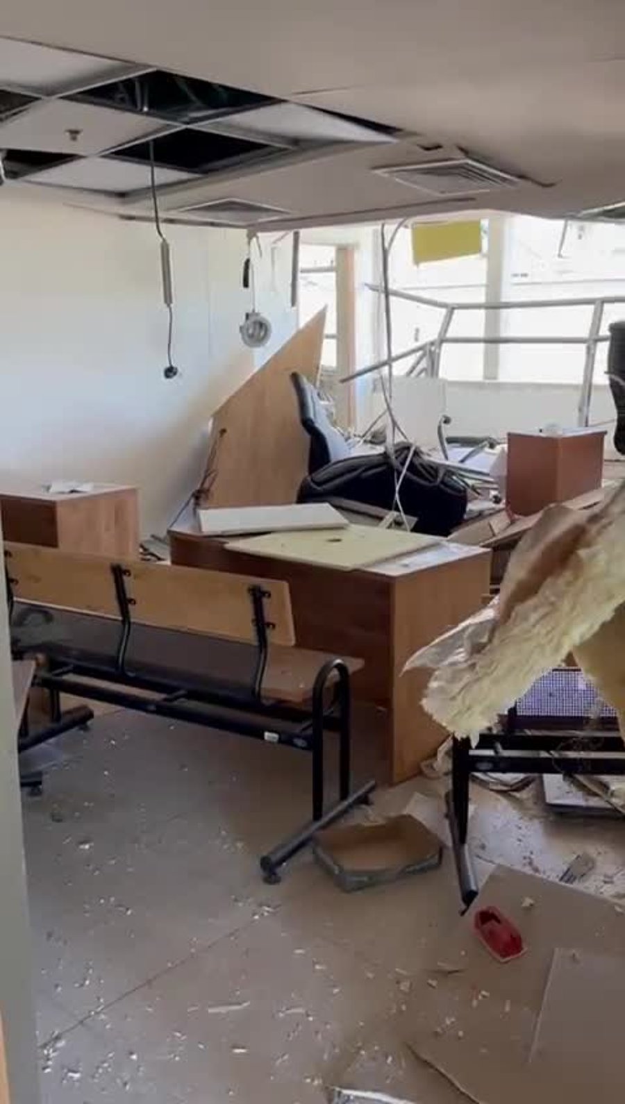 בית הדין האזורי אחרי נפילת הטיל