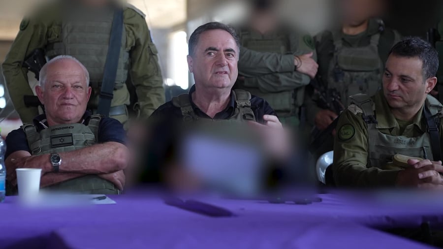 דברי שר הביטחון בעזה � צילום אלעד מלכה