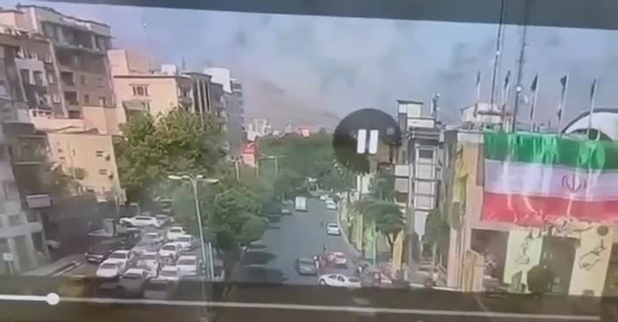 תיעוד תקיפה באיראן