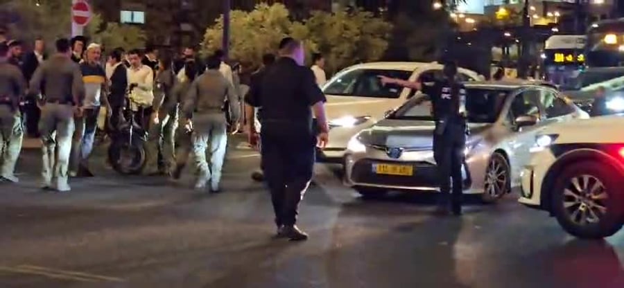 הפגנה בכניסה לירושלים