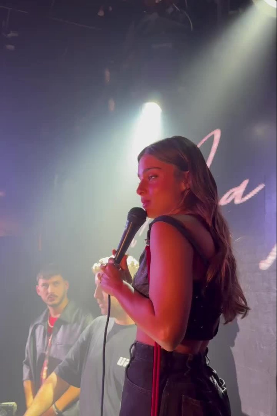 נועה קירל במסיבת ההאזנה (צילום יח"צ, שיר פינטו)