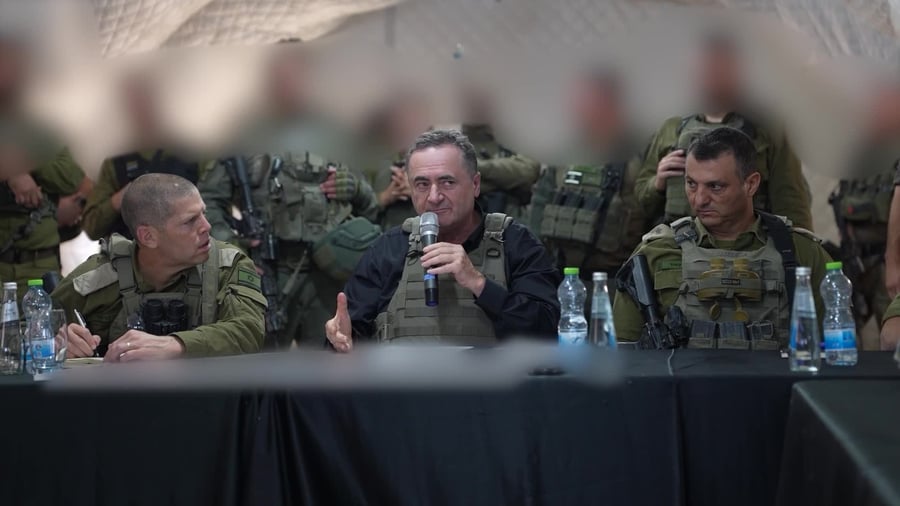 דברי שר הביטחון בעזה צילום אלעד מלכה 2
