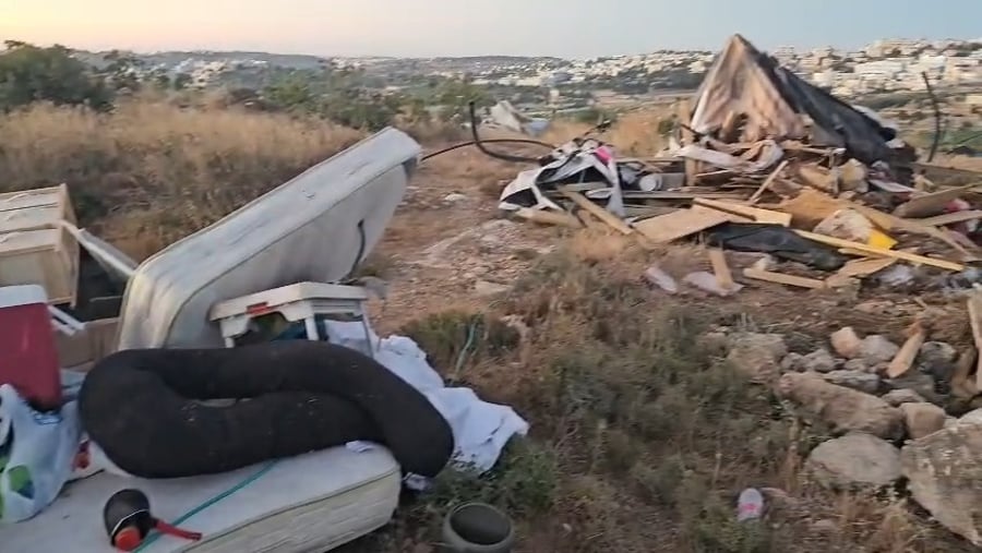 הריסת גבעת בית ענות בהר חברון