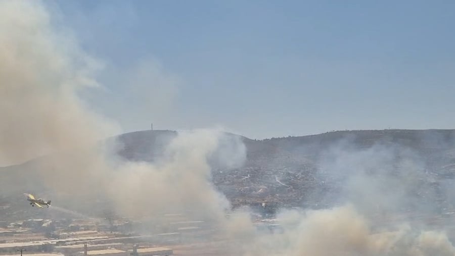 מאמצי כיבוי השריפה