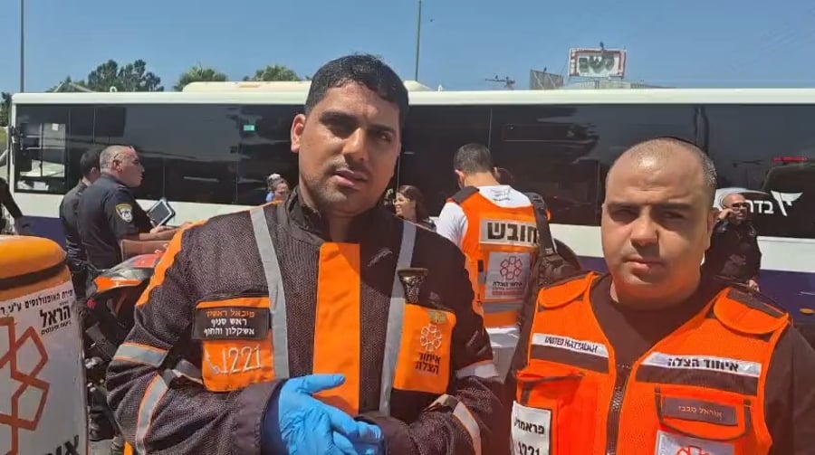 מיכאל ראשיד מזירת התאונה הקשה באשקלון
