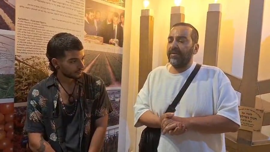 יוסף חיים אוחנה במוזיאון גוש קטיף