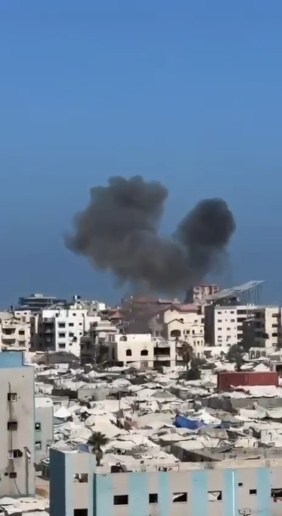 התקיפה במערב העיר עזה
