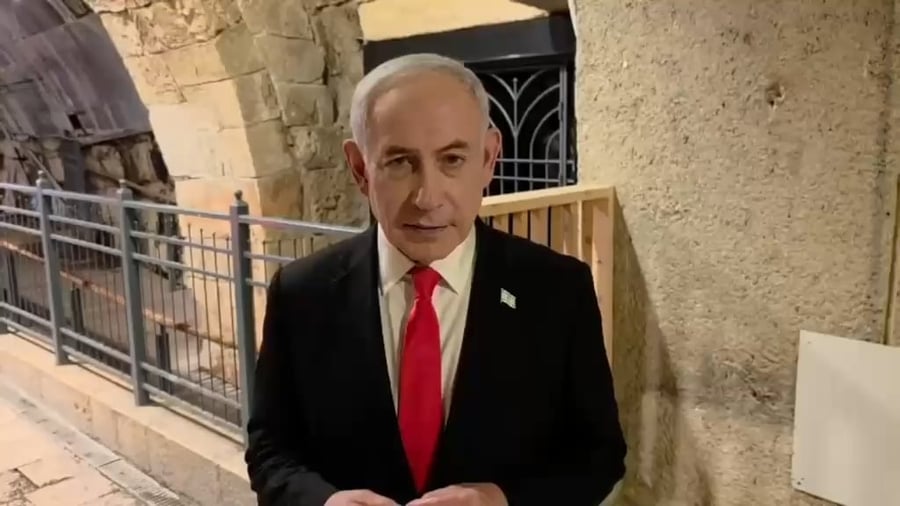 נתניהו בכותל